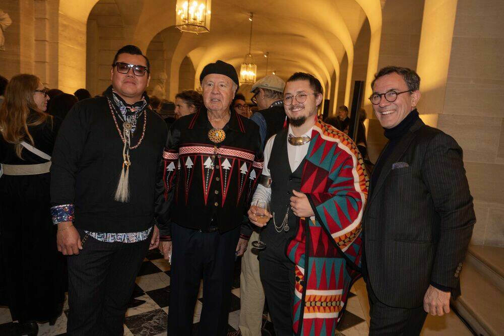 Vernissage de l'exposition « 1725. Des alliés amériendiens à la cours de Louis XV» à Versailles - Peter JEMISON, Jamie JACOBS