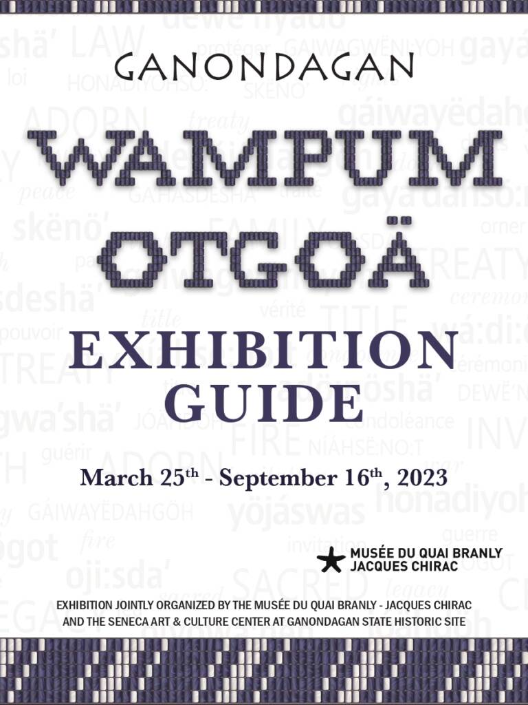 livret de l'exposition Ressources et archives de l'exposition Wampum à Ganondagan (2023)