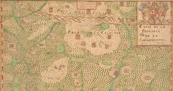 Croyan - Carte de la Province de la Loüisiane autrefois le Missisipy (c.1740)  Jean-François-Benjamin Dumont de Montigny