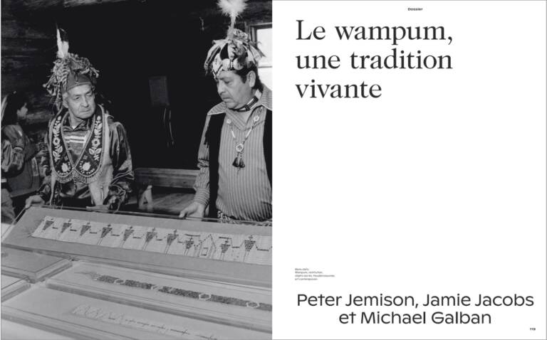 Le wampum, une tradition vivante de Peter JEMISON, Jamie JACOBS et Michael GALBAN